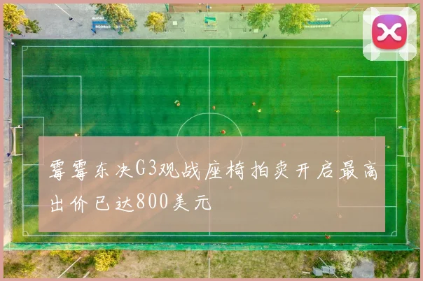 霉霉东决G3观战座椅拍卖开启最高出价已达800美元